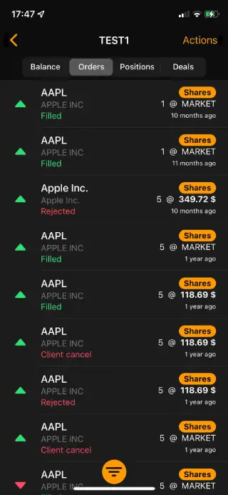 Finance iOS app