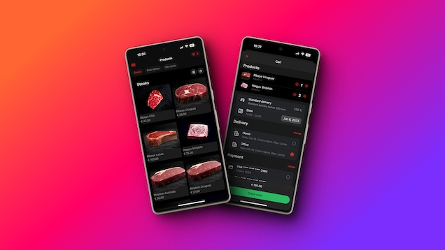 Corporate Android application for restaurant development