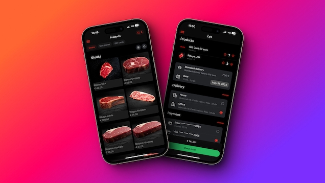 Corporate iOS application for restaurant development