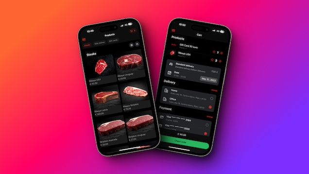 Corporate iOS application for restaurant development